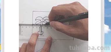 夏天的速写夏天的速写画