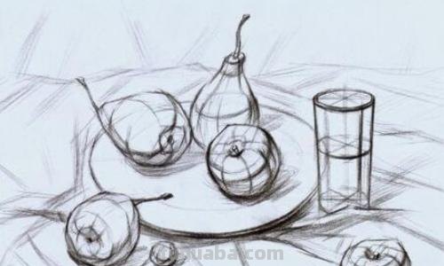 森林的速写森林的速写画