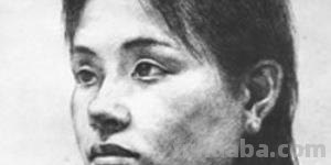 速写侧面女速写侧面女头