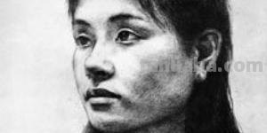 速写侧面女速写侧面女头