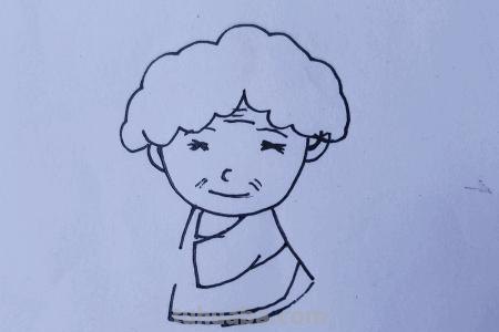 速写老奶奶速写老奶奶的头