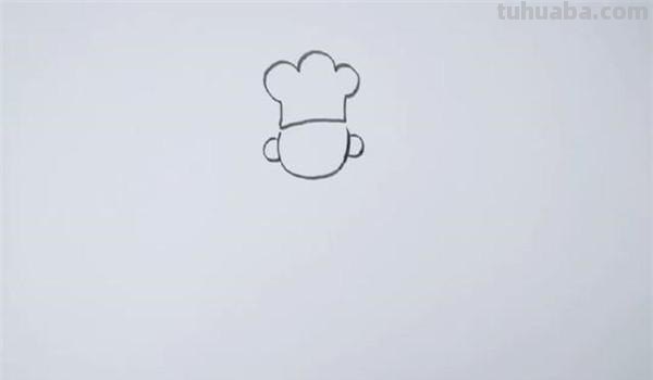 厨师的速写厨师速写临摹图片