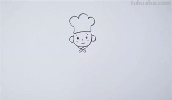 厨师的速写厨师速写临摹图片