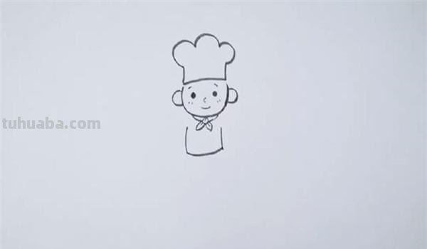 厨师的速写厨师速写临摹图片