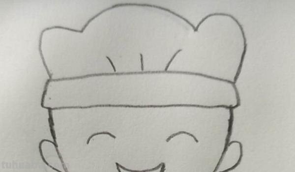 厨师的速写厨师速写临摹图片