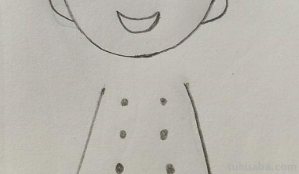 厨师的速写厨师速写临摹图片