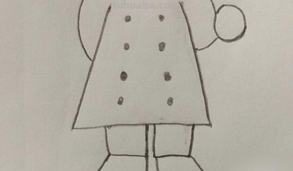 厨师的速写厨师速写临摹图片