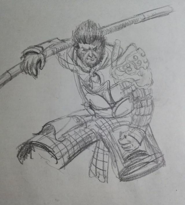 猴子的速写猴子的速写画