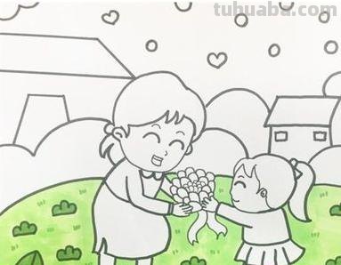 母亲节速写母亲节速写画 母亲节速写母亲节速写画