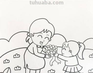 母亲节速写母亲节速写画 母亲节速写母亲节速写画