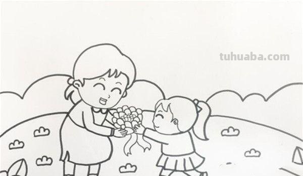 母亲节速写母亲节速写画 母亲节速写母亲节速写画