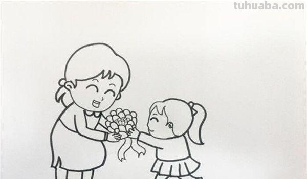 母亲节速写母亲节速写画 母亲节速写母亲节速写画