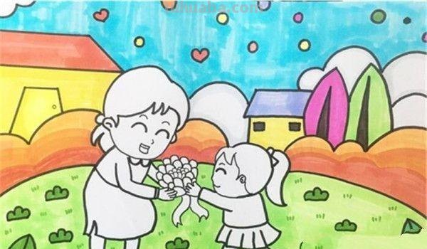 母亲节速写母亲节速写画 母亲节速写母亲节速写画