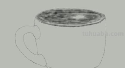 创意速写杯子创意速写杯子的冷与热