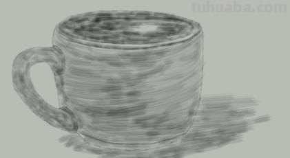 创意速写杯子创意速写杯子的冷与热