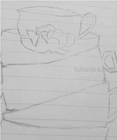 创意速写杯子创意速写杯子的冷与热