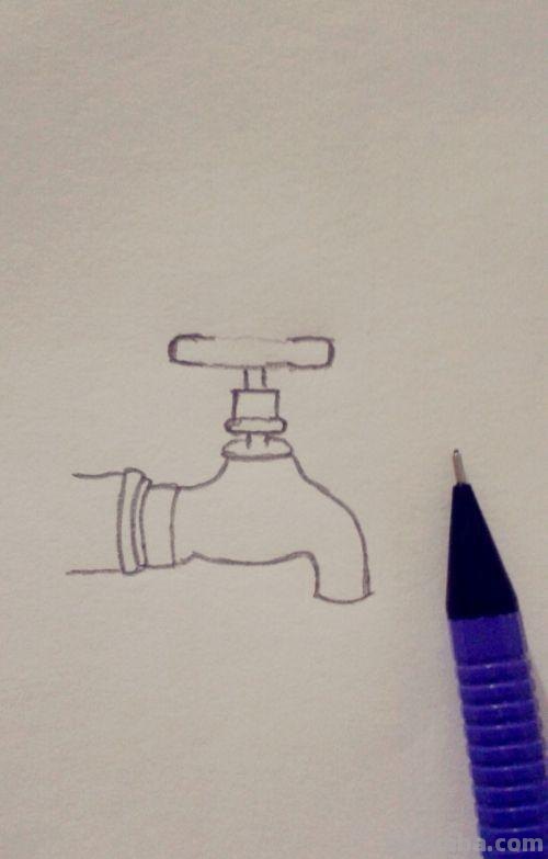 速写水龙头速写水龙头画 速写水龙头速写水龙头画