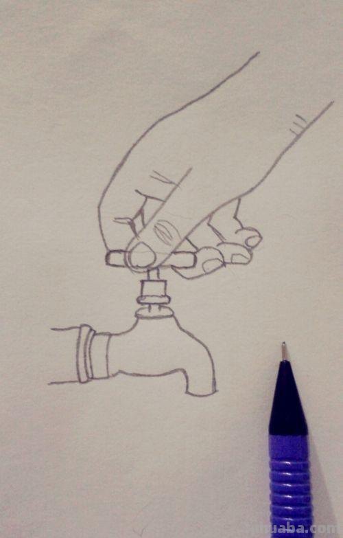 速写水龙头速写水龙头画 速写水龙头速写水龙头画