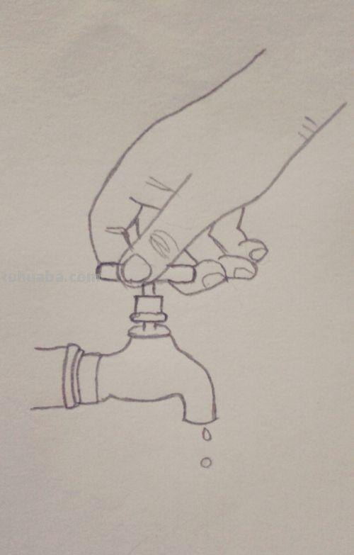 速写水龙头速写水龙头画 速写水龙头速写水龙头画