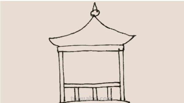 速写风景亭子速写风景亭子的画法