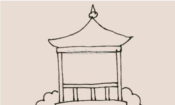 速写风景亭子速写风景亭子的画法