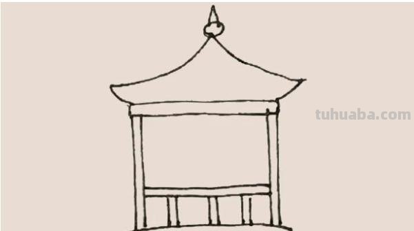 速写风景亭子速写风景亭子的画法