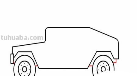 简单速写车速写汽车简单
