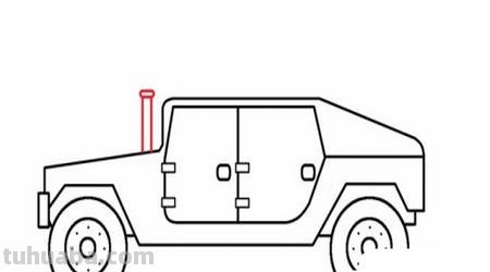 简单速写车速写汽车简单