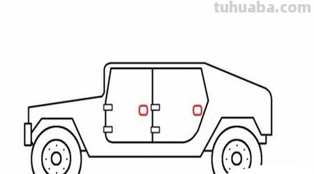 简单速写车速写汽车简单