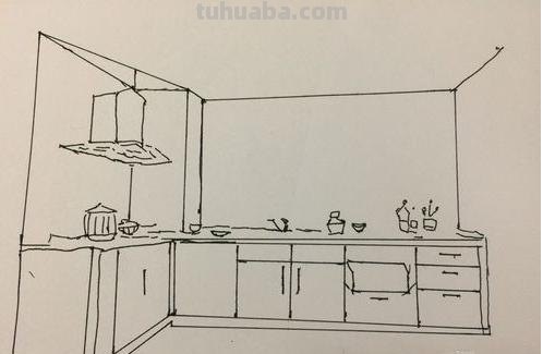 厨房场景速写厨房场景速写素材 厨房场景速写厨房场景速写素材