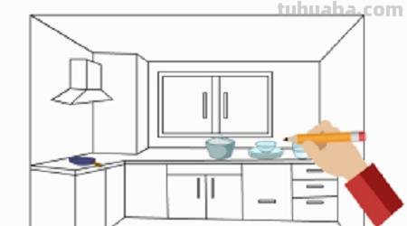 厨房场景速写厨房场景速写素材 厨房场景速写厨房场景速写素材