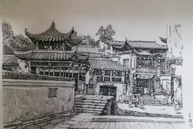 苗寨风景速写苗寨风景速写图片