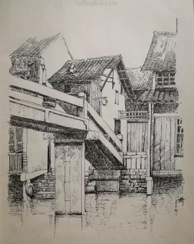 钢笔画技巧建筑速写钢笔画技巧建筑速写图片