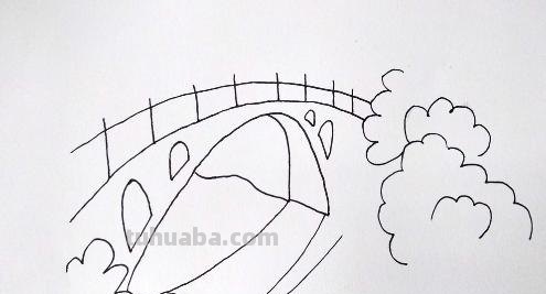 桥简单速写桥的速写简单