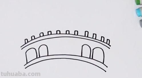 桥简单速写桥的速写简单