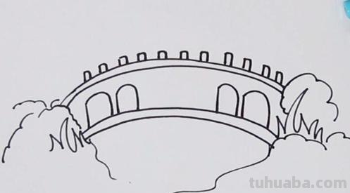桥简单速写桥的速写简单