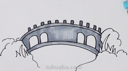 桥简单速写桥的速写简单