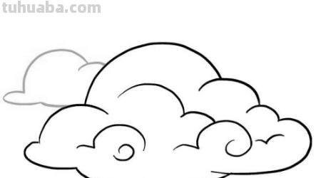 白云的速写白云速写画法