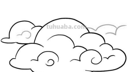 白云的速写白云速写画法