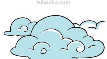 白云的速写白云速写画法