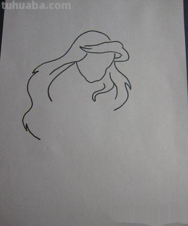 速写美人鱼美人鱼速写画