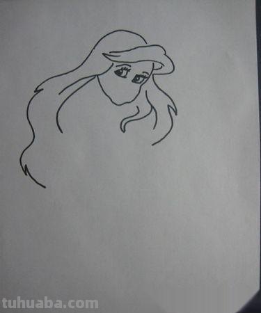 速写美人鱼美人鱼速写画