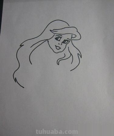 速写美人鱼美人鱼速写画