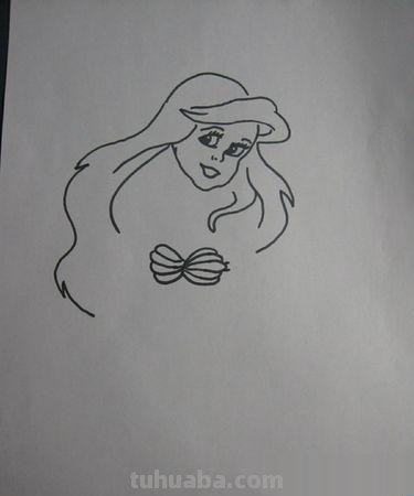 速写美人鱼美人鱼速写画