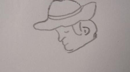 速写头部男速写头部男青年