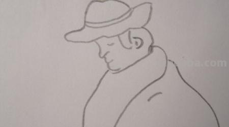 速写头部男速写头部男青年