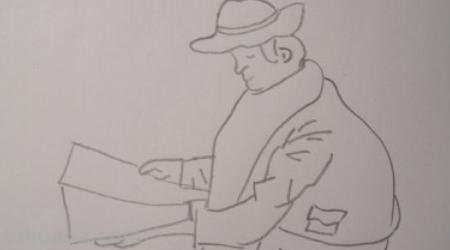 速写头部男速写头部男青年