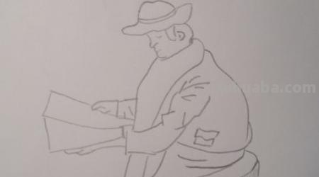 速写头部男速写头部男青年