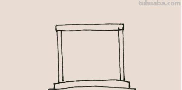 公园亭子速写公园亭子速写图片