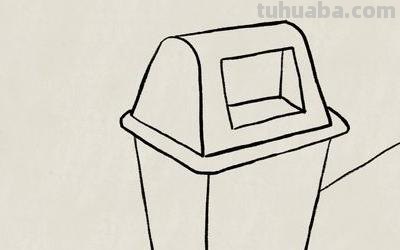 速写垃圾桶速写垃圾桶场景图片